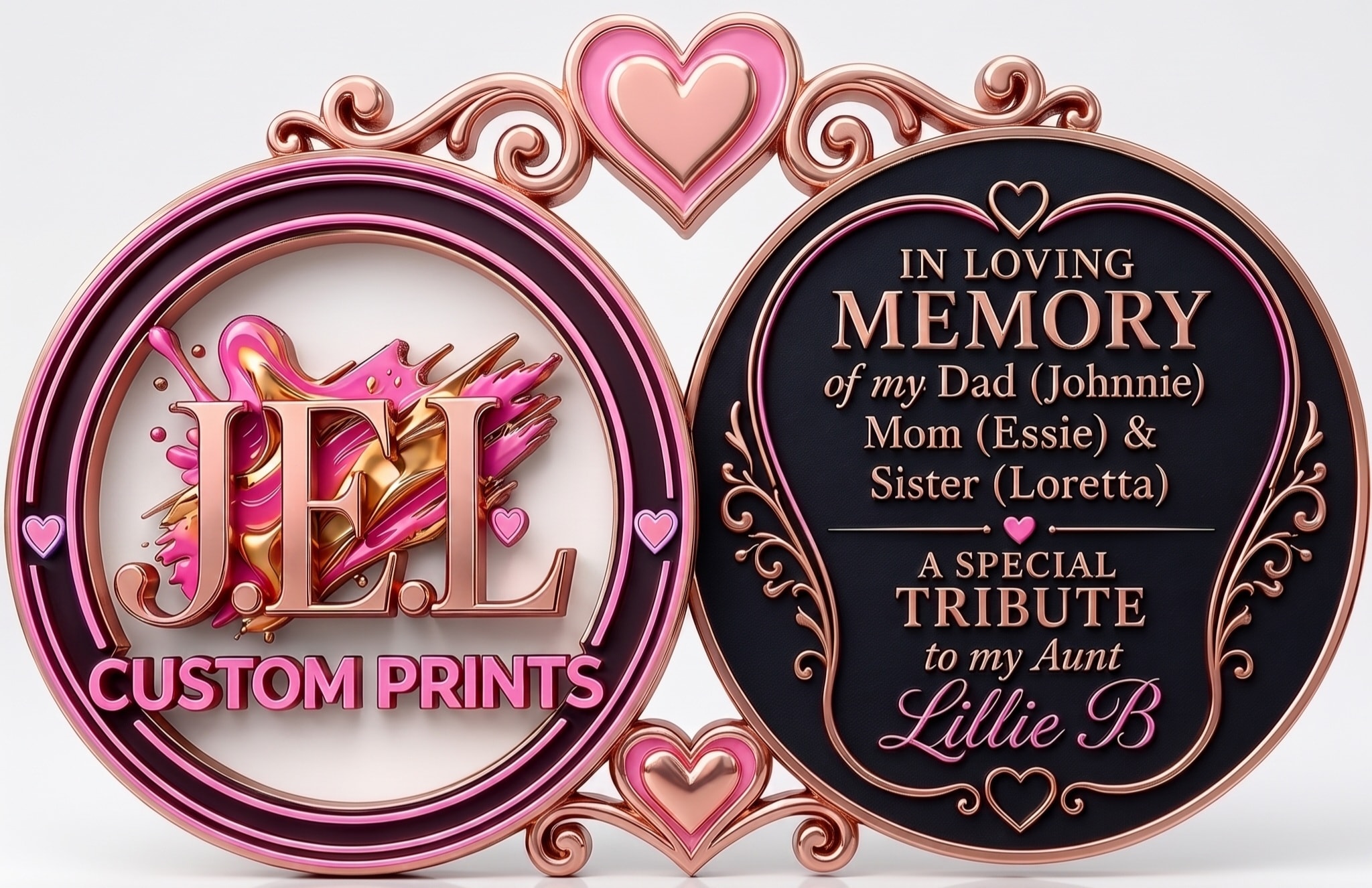 In Loving Memory — Dad (Johnnie), Mom (Essie) & Sister (Loretta). A Special Tribute to Aunt Lillie B.